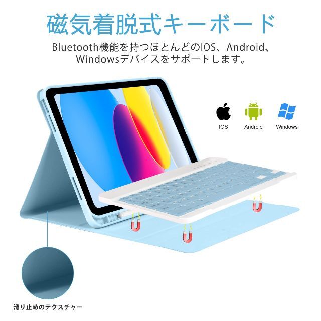 iPad 第10世代 キーボードケース 2022 10.9インチ iPad 第1