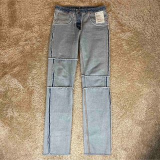 【美品】MM6 21AW インサイドアウト デニム ジーンズ 42