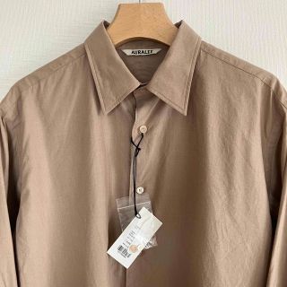 AURALEE - 23SS AURALEE フィンクスツイルシャツ ミックスベージュ 3の