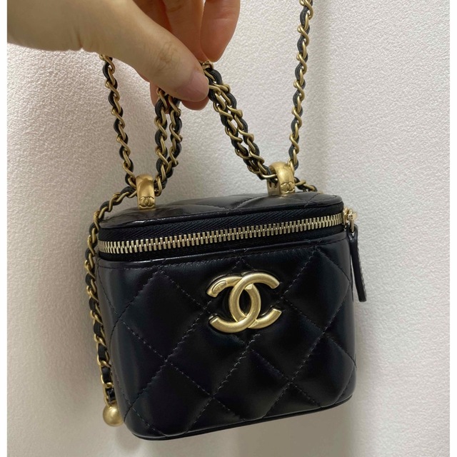 約18cm幅正規シャネルCHANEL  バニティバッグ  ショルダーバック