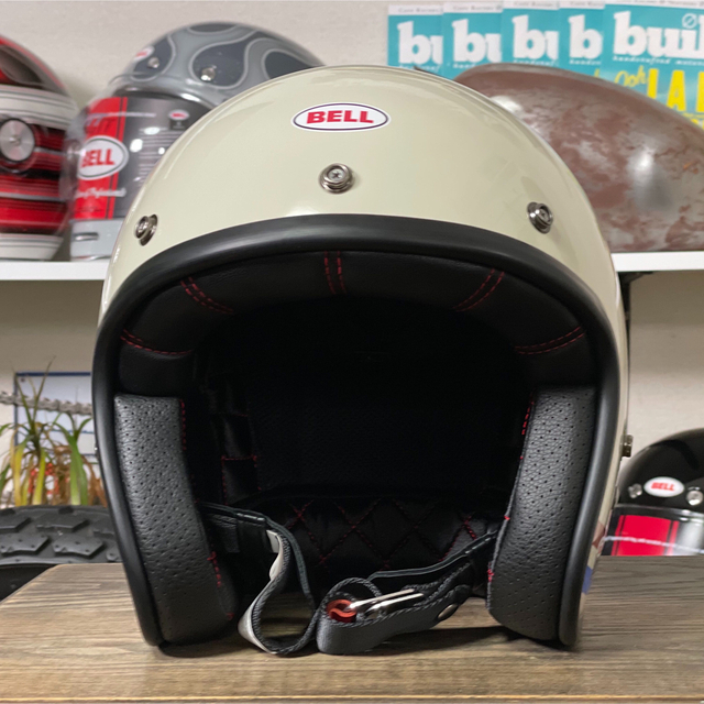 ☆BELL CUSTOM 500 ベル ジェットヘルメット パールホワイト/L | www