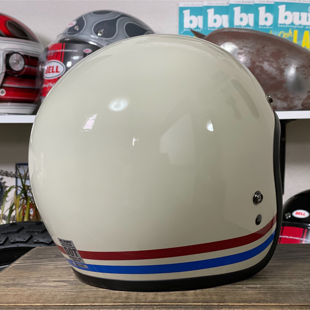☆BELL CUSTOM 500 ベル ジェットヘルメット パールホワイト/L | www