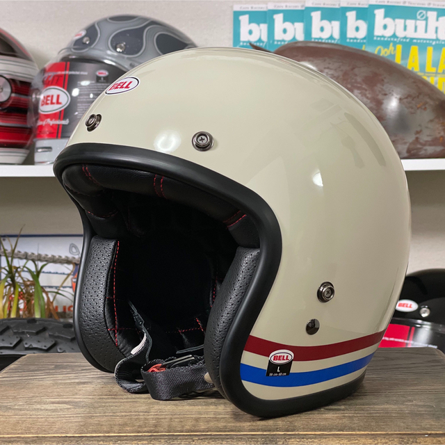☆BELL CUSTOM 500 ベル ジェットヘルメット パールホワイト/L | www