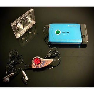 パナソニック(Panasonic)のカセットプレーヤー  松下 RQ-SX71  青「超薄い、整備済み、完動超美品」(ポータブルプレーヤー)