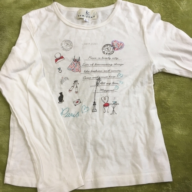 kumikyoku（組曲）(クミキョク)の組曲カットソーTシャツトップス120〜130くもんえんぴつ キッズ/ベビー/マタニティのキッズ服女の子用(90cm~)(Tシャツ/カットソー)の商品写真