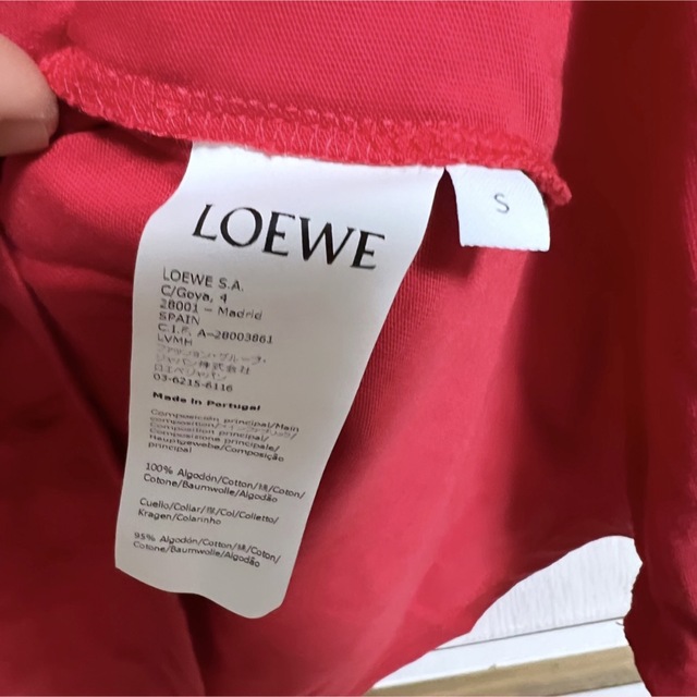 LOEWE(ロエベ)のLOEWE ロエベ アナグラム ロゴ Tシャツ メンズのトップス(Tシャツ/カットソー(半袖/袖なし))の商品写真