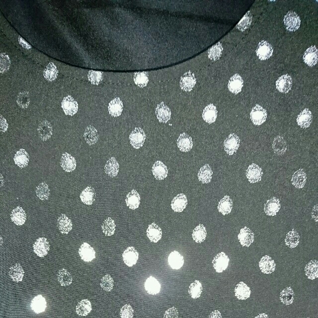 merlot(メルロー)のラメドット 七分袖ワンピース レディースのワンピース(ひざ丈ワンピース)の商品写真