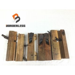 ☆中古品7個セット☆際鉋 3個 片木作里鉋 3個 五徳鉋 1個 特殊鉋