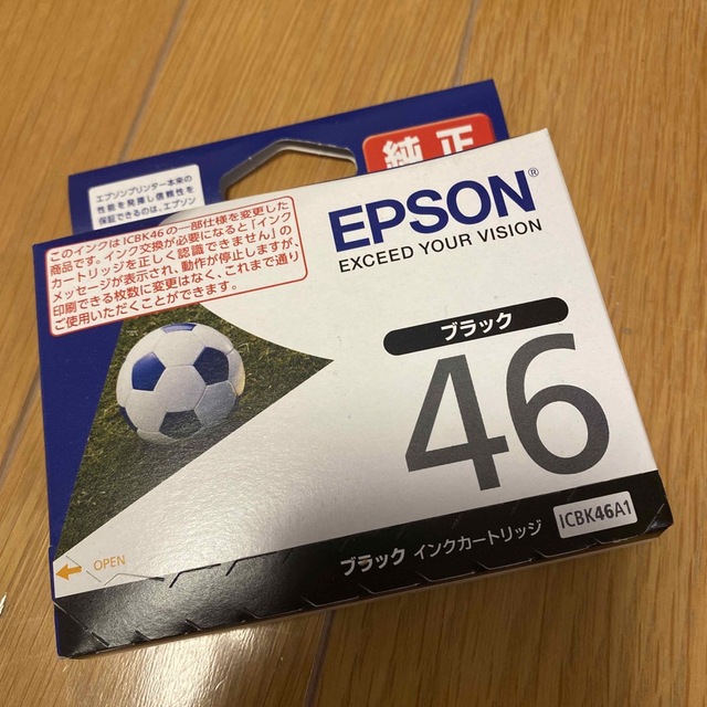 EPSON(エプソン)のEPSON インク ブラック ICBK46A1 インテリア/住まい/日用品のオフィス用品(その他)の商品写真