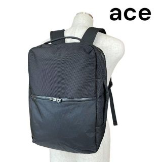 未使用✨ACE. FLIGHT リュック バックパック ナイロン 黒 A4◎