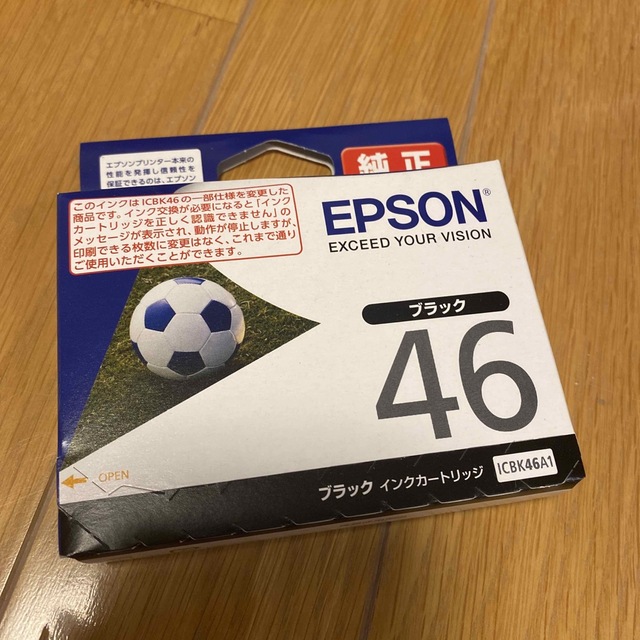 EPSON(エプソン)のEPSON インクカートリッジ ブラック ICBK46A1 インテリア/住まい/日用品のオフィス用品(その他)の商品写真