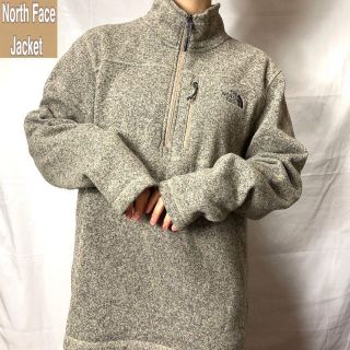 ザノースフェイス(THE NORTH FACE)のノースフェイス☆ハーフジップフリース 古着 ゆるだぼ 90s 刺繍ロゴ bx9(ブルゾン)