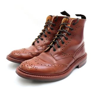 トリッカーズ(Trickers)のトリッカーズ STOW ストウ カントリー ブーツ メンズ 茶 7.5 ウイングチップ レースアップ レザーブーツ 5634 Tricker's(ブーツ)