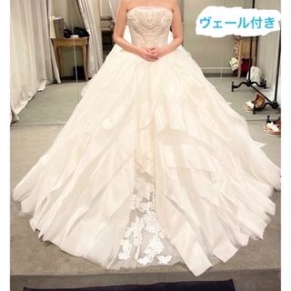 ヴェラウォン(Vera Wang)の【当方1stオーナー】vera wangリーゼルUS2/US4(ウェディングドレス)