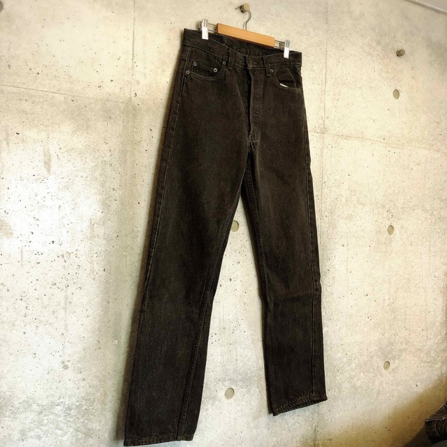 90s Levi's リーバイス 501 ブラックデニム　先染め　W30×L30