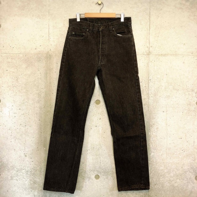 90s Levi's リーバイス 501 ブラックデニム　先染め　W30×L30