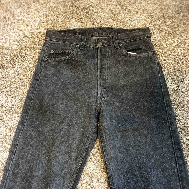 90s Levi's リーバイス 501 ブラックデニム　先染め　W30×L30