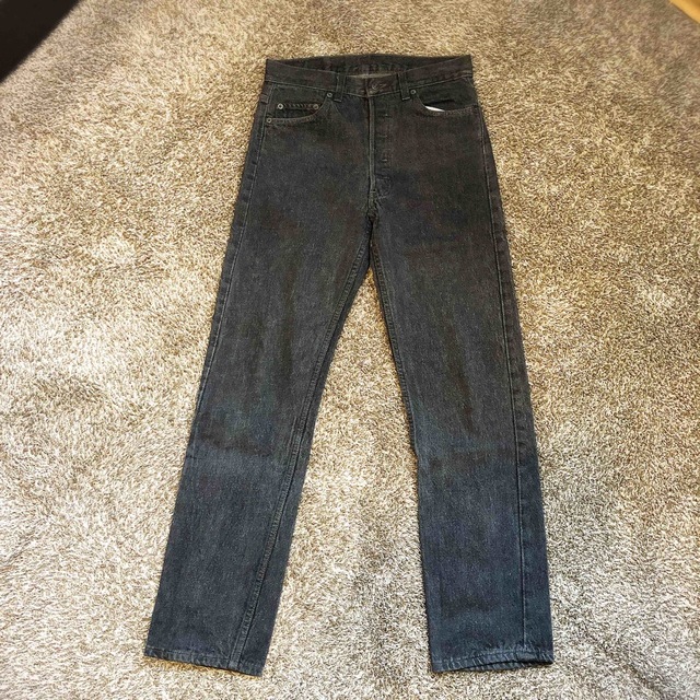 90s Levi's リーバイス 501 ブラックデニム　先染め　W30×L30