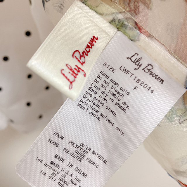 Lily Brown(リリーブラウン)のリリーブラウン　シアーフラワートップス レディースのトップス(シャツ/ブラウス(半袖/袖なし))の商品写真