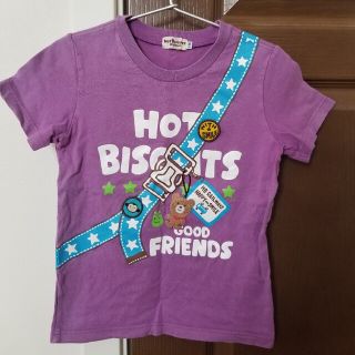 ホットビスケッツ(HOT BISCUITS)のホットビスケッツ 　ポシェット　ポーチ　フェイク　Tシャツサイズ　110　紫色(Tシャツ/カットソー)