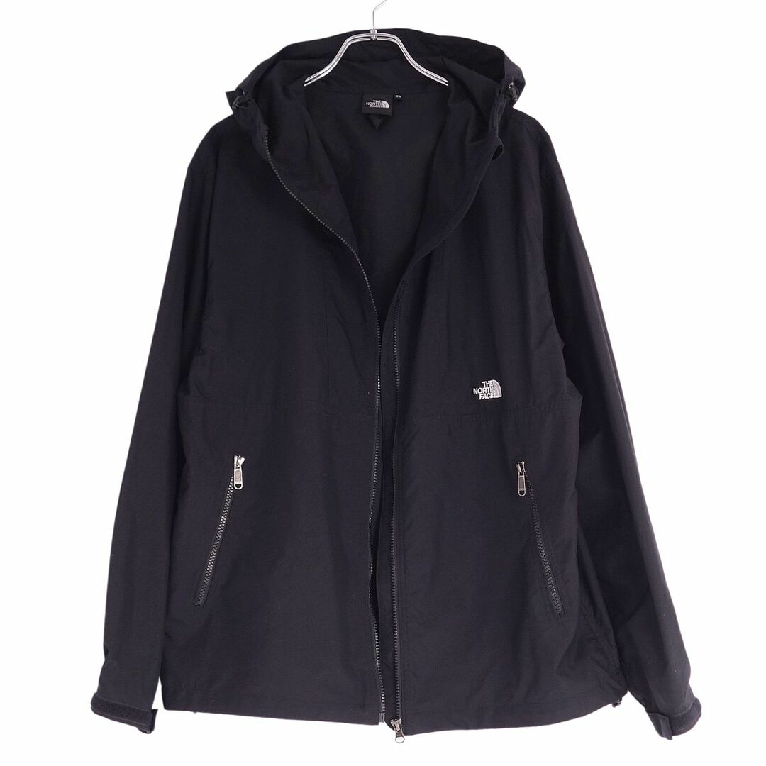 美品 ザノースフェイス THE NORTH FACE ジャケット ブルゾン マウンテンパーカー COMPACT JACKET コンパクトジャケット  アウター メンズ XL ブラック