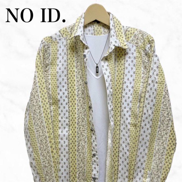 NO ID. - NO ID. 総柄シャツ 長袖シャツ 日本製 カジュアルシャツの