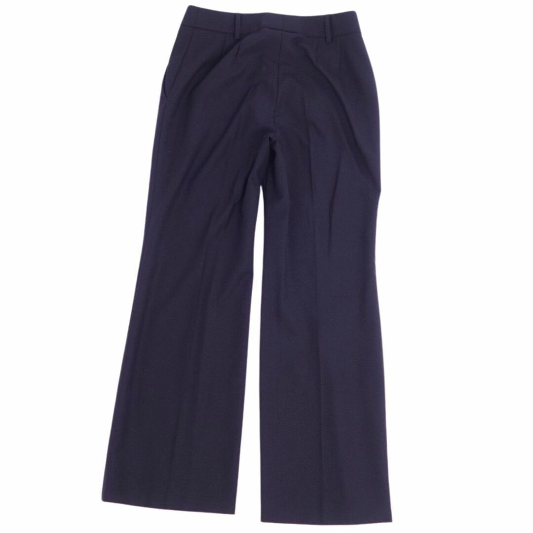 美品 マックスマーラ Max Mara セットアップ パンツスーツ テーラードジャケット フレアパンツ ウール レディース JI38 USA4 FB36(S相当) ネイビー