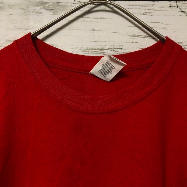 ギルダン カレッジロゴプリントTシャツ カットソー メンズXL レッドuga29 メンズのトップス(Tシャツ/カットソー(半袖/袖なし))の商品写真