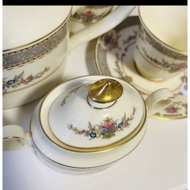 ミントン MINTON PERSIAN ROSE 4人用セット ポット