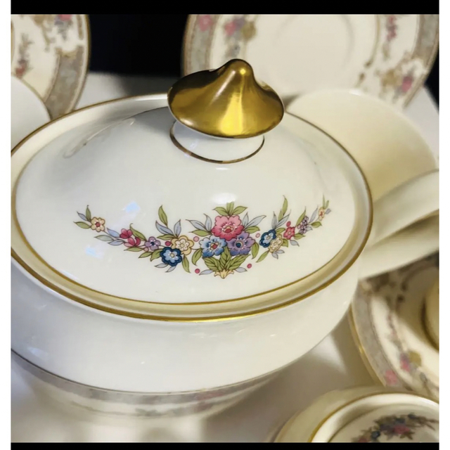 ミントン MINTON PERSIAN ROSE 4人用セット ポット-