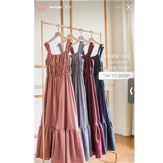 Her lip to - 【Herlipto】Double Bow Summer Long Dress Ｍの通販