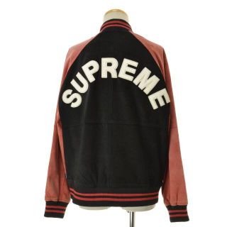 17ssSupreme Suede Varsity Jacket L キムタク着着丈67cm