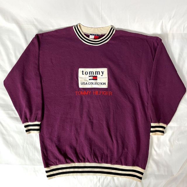 TOMMY HILFIGER(トミーヒルフィガー)のUSA製 トミーヒルフィガー☆スウェット 古着90sトレーナー ゆるだぼ ca2 メンズのトップス(スウェット)の商品写真