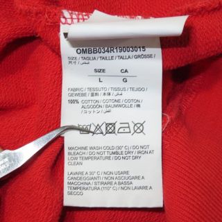 080250● OFF-WHITE DIAG STENCIL HOODIE L