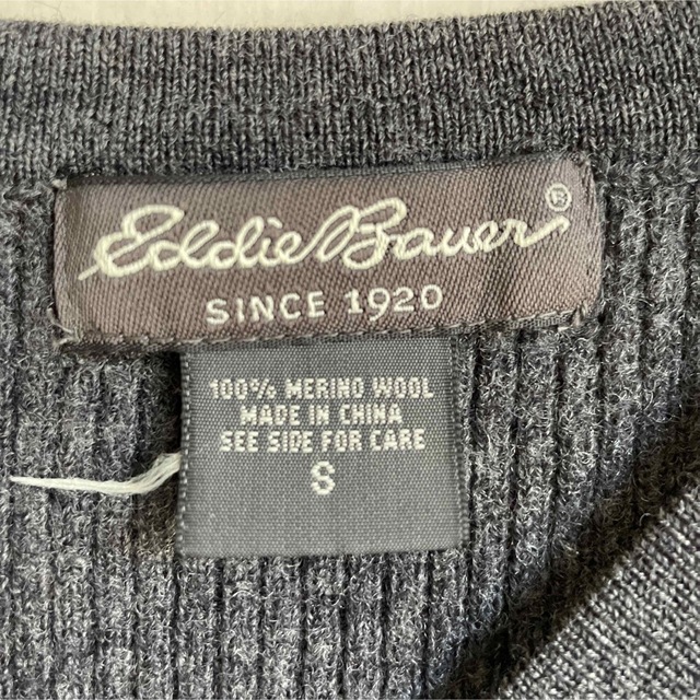 Eddie Bauer(エディーバウアー)の90s Eddie Bauer エディーバウアー　ニットベスト　毛100% メンズのトップス(ニット/セーター)の商品写真