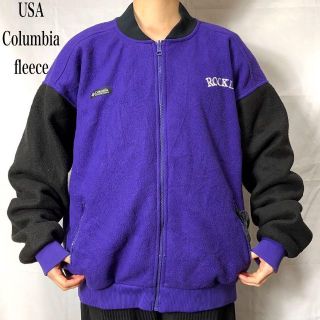 コロンビア(Columbia)のコロンビア☆ブルゾン 古着 90s 古着 ゆるだぼ 刺繍ロゴ フリース ca7(ブルゾン)