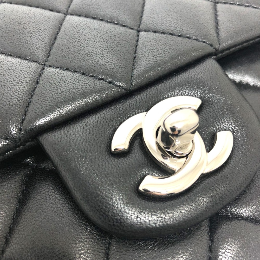 シャネル CHANEL マトラッセ25 A01112 CCココマーク Wフラップ Wチェーン ショルダーバッグ ラムスキン ブラック