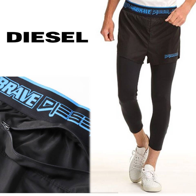 ディーゼル》新品 レイヤードショートパンツ レギンス XXL(W88~92 ...