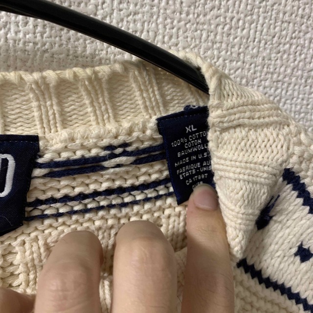 GAP(ギャップ)のold gap ニット　バーズアイ風 メンズのトップス(ニット/セーター)の商品写真