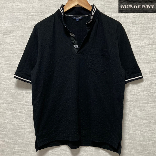 BURBERRY(バーバリー)のBURBERRY GOLF バーバリー ゴルフ ポロシャツ 立ち襟 ストライプ メンズのトップス(ポロシャツ)の商品写真