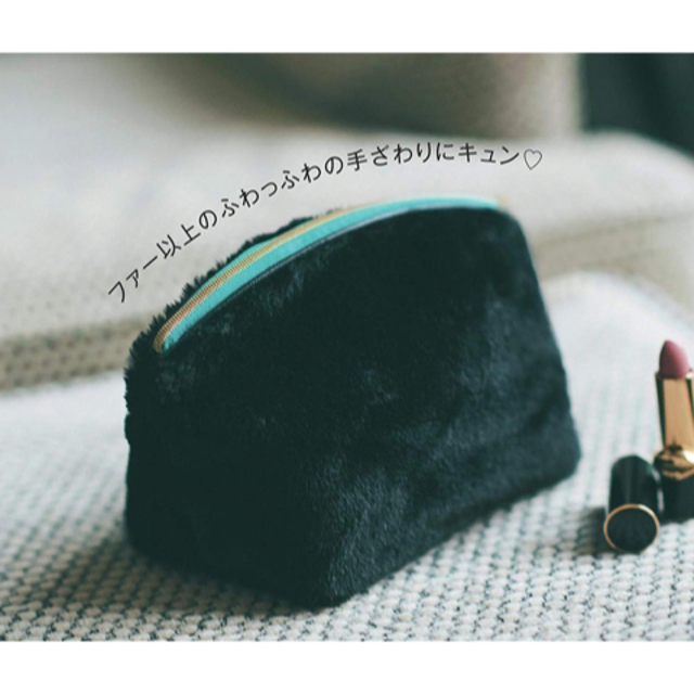 神崎恵 × BAILA 大人のふわっふわポーチ レディースのファッション小物(ポーチ)の商品写真