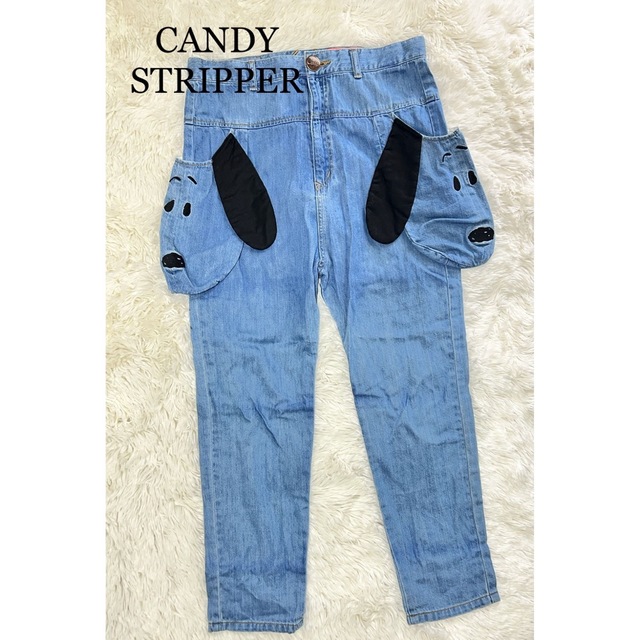 レディース【美品 レア】candy stripperスヌーピー コラボ パンツ デニム