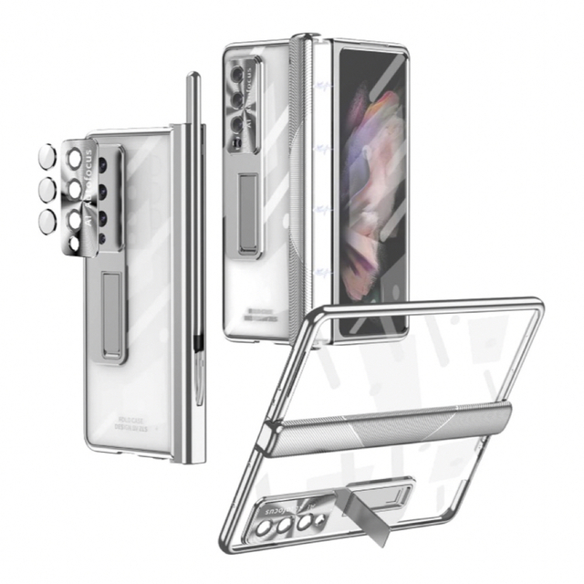 Galaxy Z Fold4全面保護 ケース フイルム カメラフイルム ペン付き