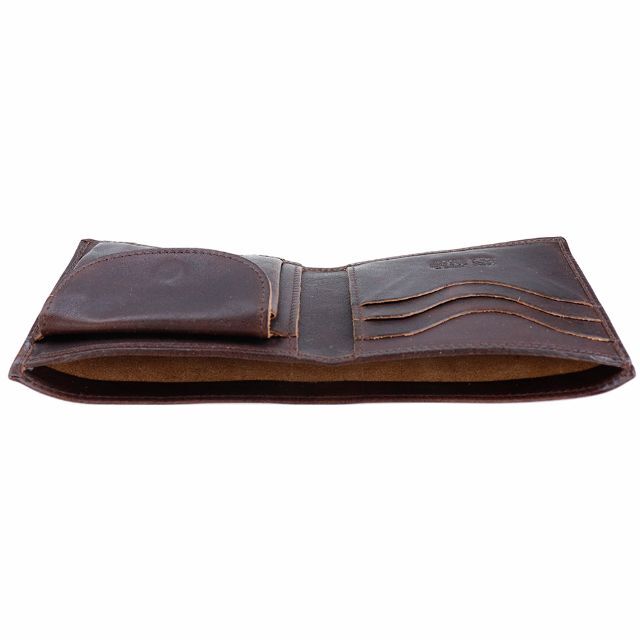 IL BISONTE - イルビゾンテ 財布 二つ折り レザー 本革 カッフェ IL BISONTE - イルビゾンテ 財布 二つ折り レザー 本革 カッフェ