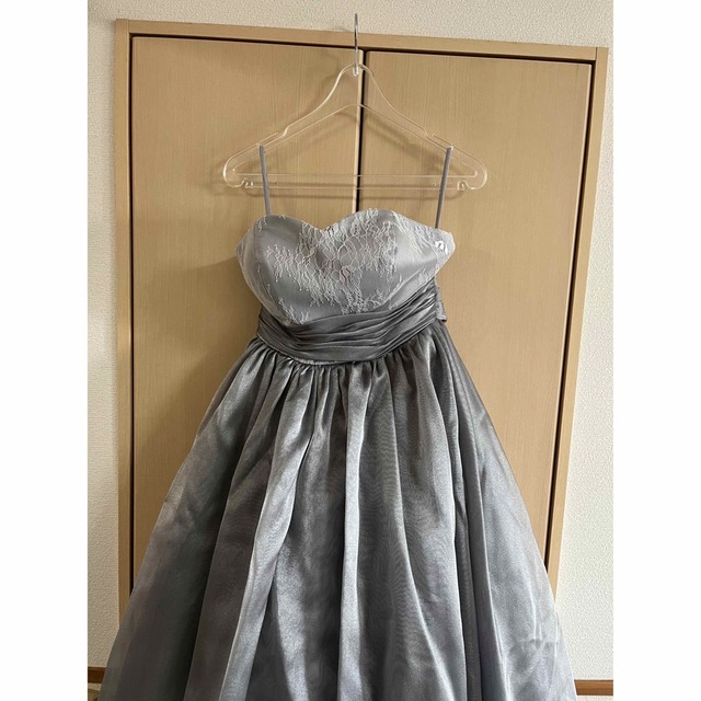 カラードレス　シルバーグレーフォーマル/ドレス