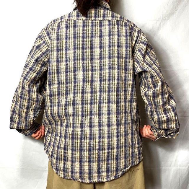 carhartt(カーハート)のUSA製 カーハート☆ネルシャツ 90s 古着ゆるだぼ ワンポイントロゴ cd1 メンズのトップス(シャツ)の商品写真