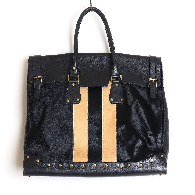 GUCCI - GUCCI 03AW TOM FORD期 ハラコ×グレインカーフ ボストン GUCCI - GUCCI 03AW TOM FORD期 ハラコ×グレインカーフ ボストン