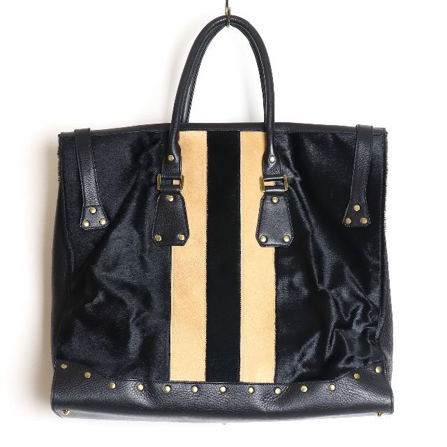 GUCCI - GUCCI 03AW TOM FORD期 ハラコ×グレインカーフ ボストン GUCCI - GUCCI 03AW TOM FORD期 ハラコ×グレインカーフ ボストン