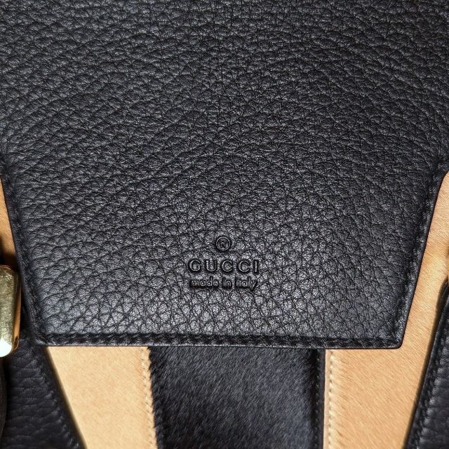 Gucci(グッチ)のGUCCI 03AW TOM FORD期 ハラコ×グレインカーフ ボストンバッグ メンズのバッグ(ボストンバッグ)の商品写真