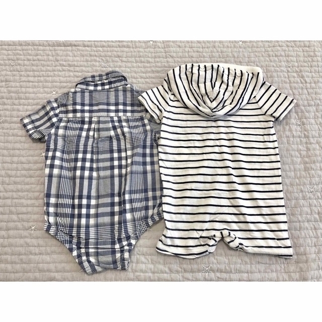 Ralph Lauren(ラルフローレン)の*ラルフローレン*babygap* ロンパース　半袖　2枚セット　80 12m  キッズ/ベビー/マタニティのベビー服(~85cm)(ロンパース)の商品写真